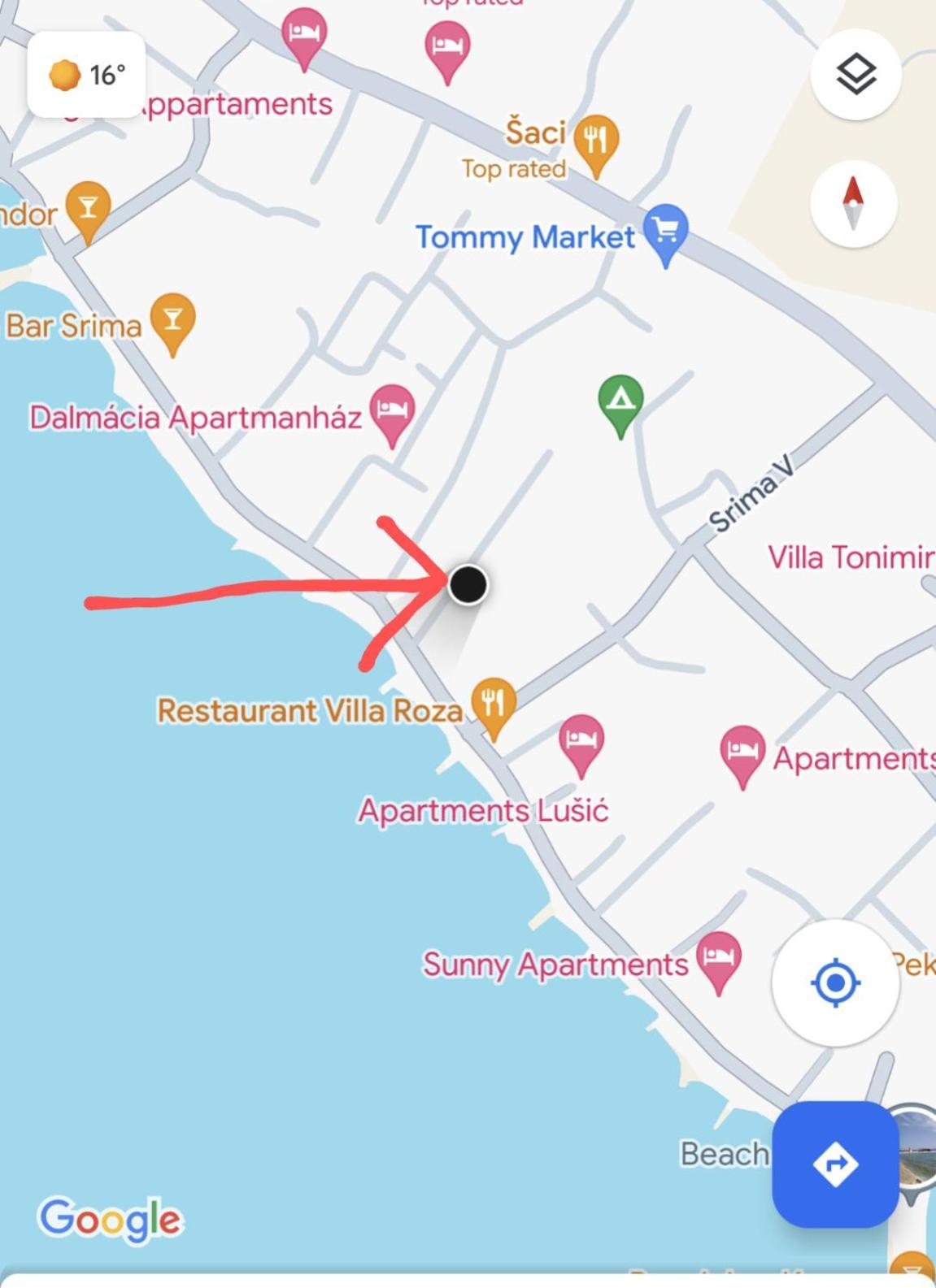 Zeezicht Appartement 50M From Beach Srima Dış mekan fotoğraf
